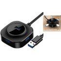 Hub USB 3.0 4 Porte Sdoppiatore Multi 5 Gbps Nero Notebook Adattatore Porta 2 3