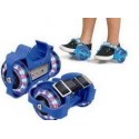 Pattini rotelle luminosi LED regolabili estensibili rollerblade roller 2 ruote