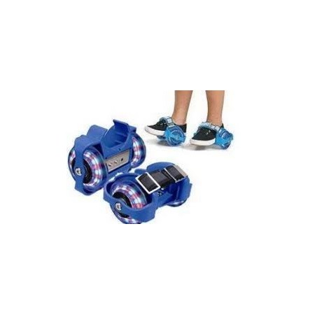 Pattini rotelle luminosi LED regolabili estensibili rollerblade roller 2 ruote