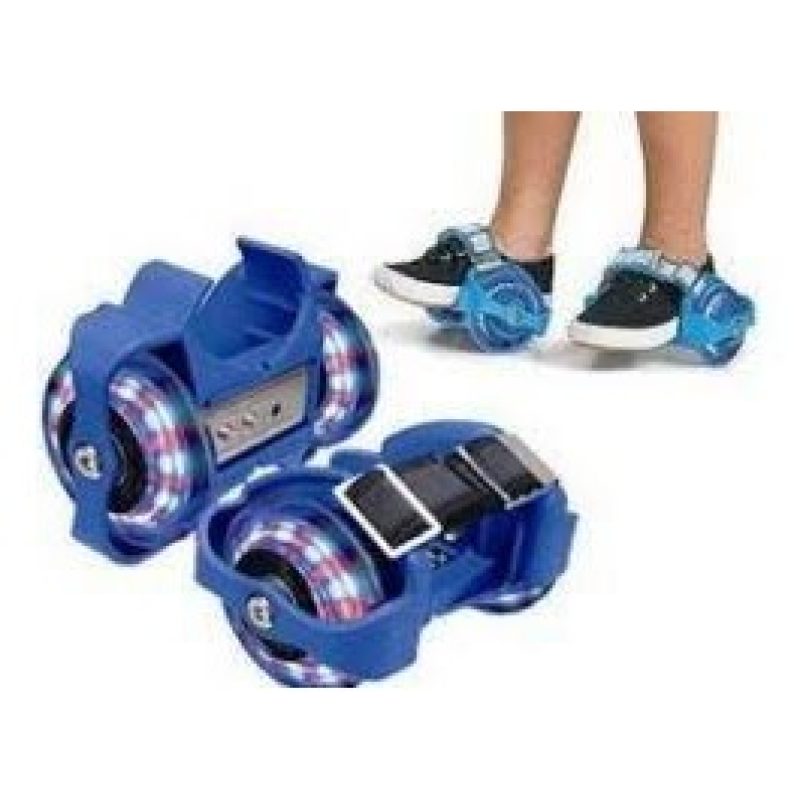 Pattini rotelle luminosi LED regolabili estensibili rollerblade roller 2 ruote