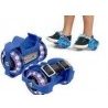 Pattini rotelle luminosi LED regolabili estensibili rollerblade roller 2 ruote