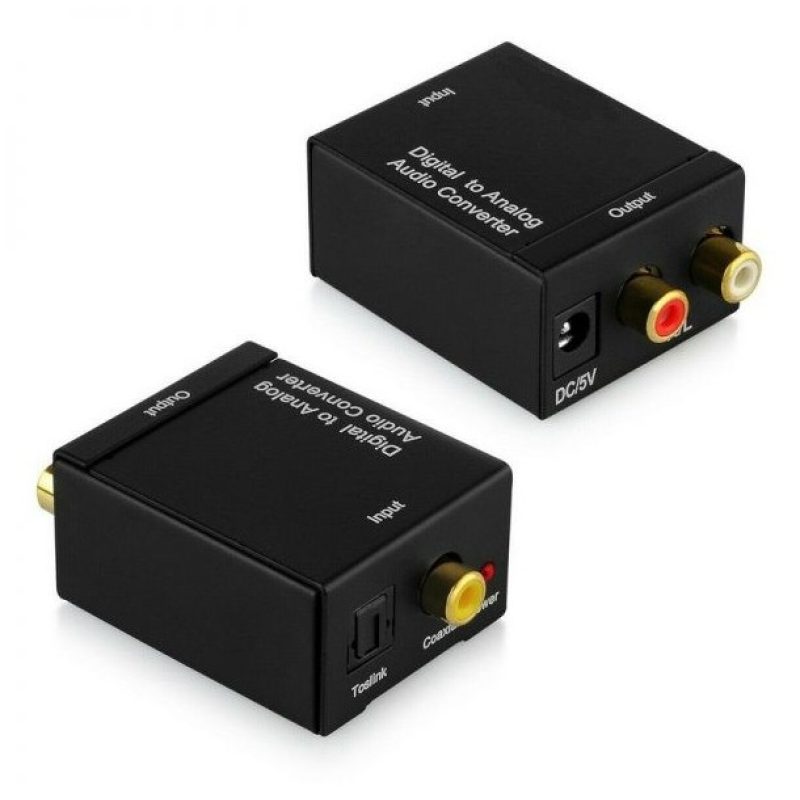 Hongu Convertitore audio da digitale coassiale Toslink SPDIF a anal...