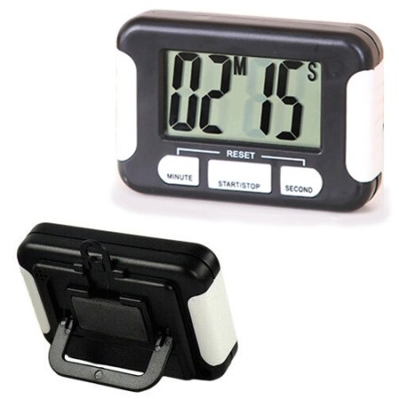 2x Timer digitale da cucina countdown allarme calamitato LCD Cronometro magnetic