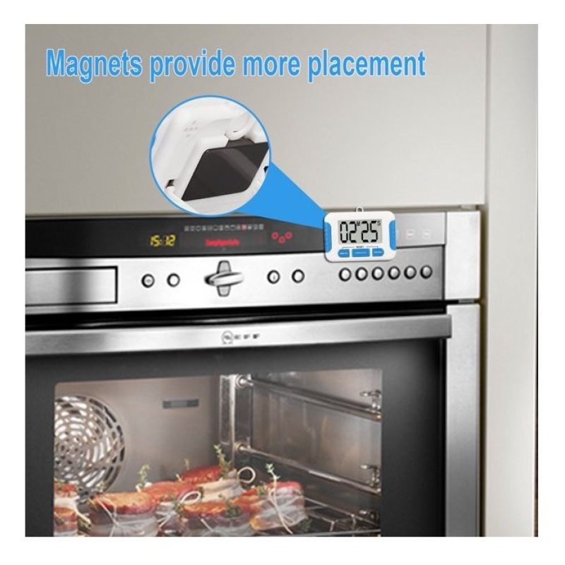 Hongu 2x Timer digitale da cucina countdown allarme calamitato LCD ...