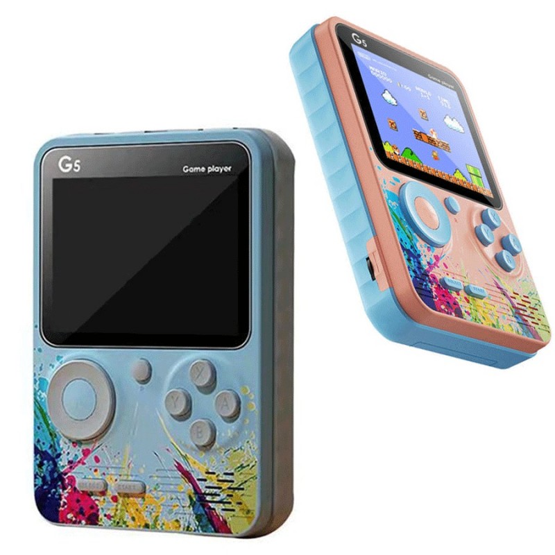 Hongu Mini Console 3"500 giochi integrati retrò G5 schermo colori V...