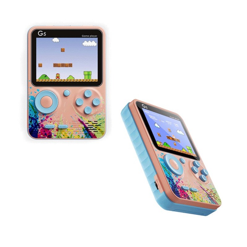 Hongu Mini Console 3"500 giochi integrati retrò G5 schermo colori V...