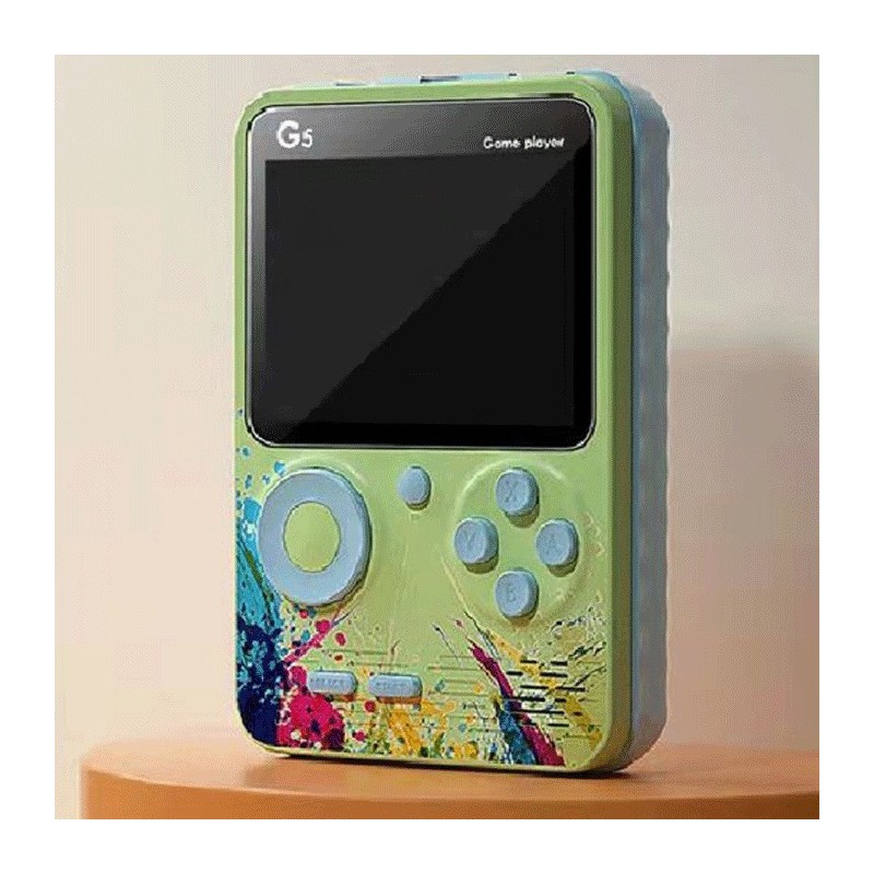 Hongu Mini Console 3"500 giochi integrati retrò G5 schermo colori V...