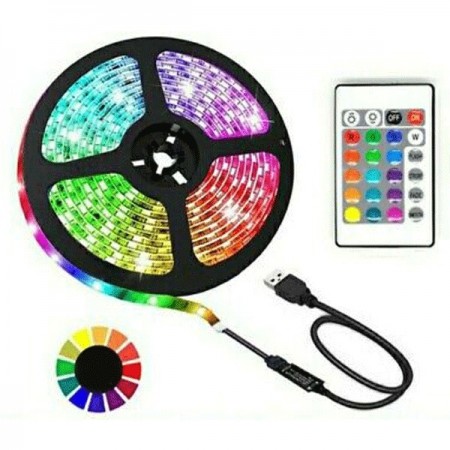 TV STRISCIA STRIP LED USB RGB RETROILLUMINAZIONE 3M BOBINA LUCE INTERNI