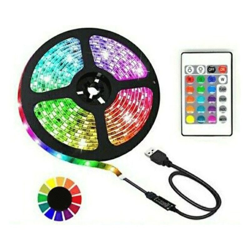 Hongu TV STRISCIA STRIP LED USB RGB RETROILLUMINAZIONE 3M BOBINA LU...