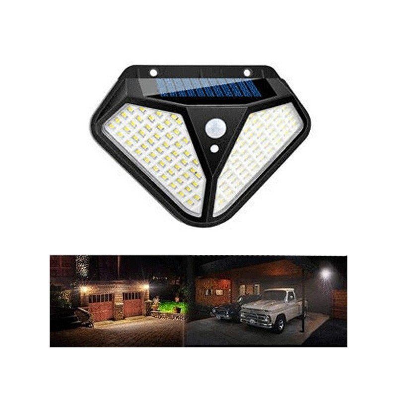 LAMPADE SOLARE DA ESTERNO SMD LED FARO GIARDINO FARETTO PANNELLO SENSORE IP65