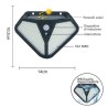 Hongu LAMPADE SOLARE DA ESTERNO SMD LED FARO GIARDINO FARETTO PANNE...