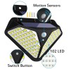 Hongu LAMPADE SOLARE DA ESTERNO SMD LED FARO GIARDINO FARETTO PANNE...