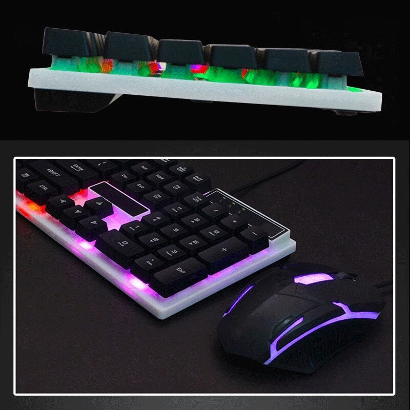 Hongu Gaming tastiera e mouse gioco Led RGB USB Retroilluminata Key...