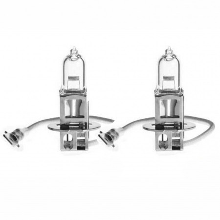 2X H3 Lampadine Lampade Alogene Bianco DC12V 55W Ricambio Auto Veicoli Fari Luce