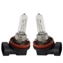 COPPIA FARI LAMPADINE ALOGENE AUTO ATTACCO H11 BIANCO 4300K ALTA LUMINOSITA 55W