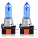 COPPIA FARI LAMPADINE ALOGENE AUTO LAMPADE 12V H15 BIANCO 5500K 55W luci diurne