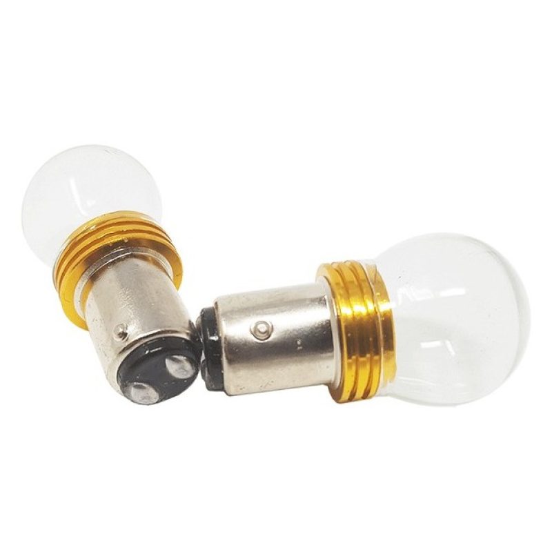 Hongu LAMPADA LAMPADINA AUTO 15 LED SMD AUTO A BAIONETTA 2 PIN LUCE...