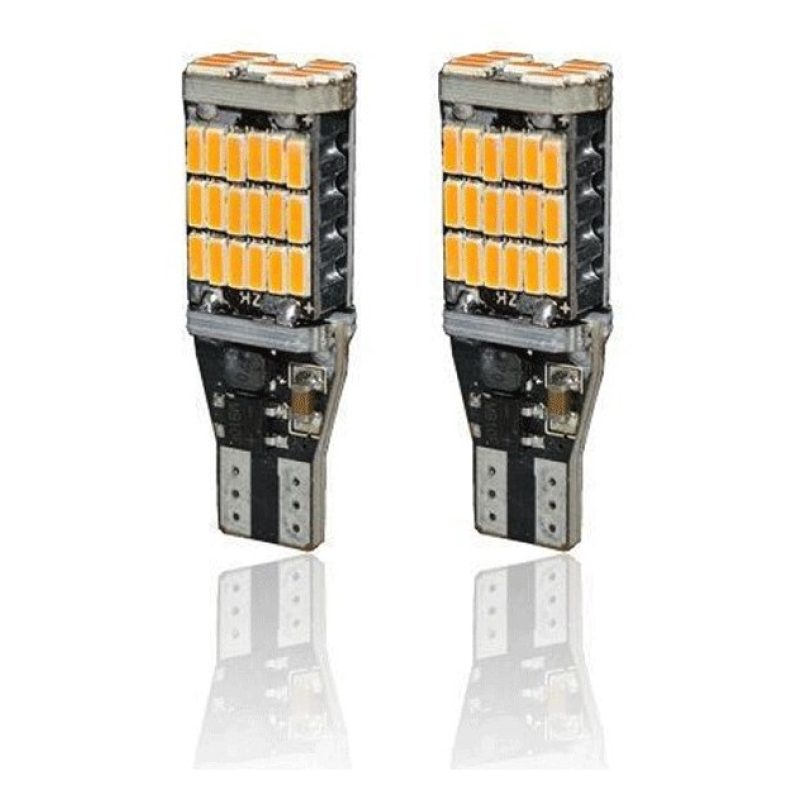 Hongu 2 LAMPADE 12V LAMPADINA CANBUS AUTO CAMPER 45 SMD luce coppia...