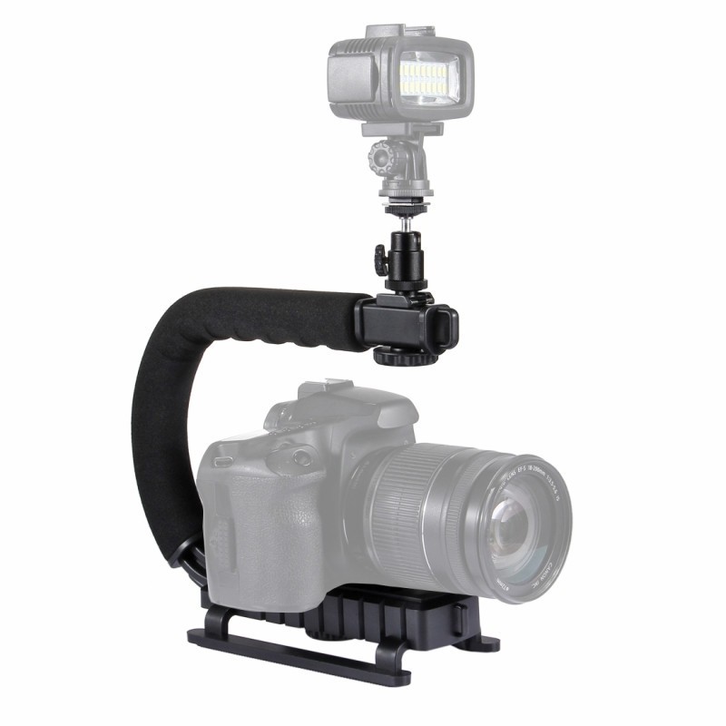 Stabilizzatore staffa U per fotocamera e videocamera supporto portatile maniglia