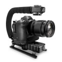 Stabilizzatore staffa U per fotocamera e videocamera supporto portatile maniglia