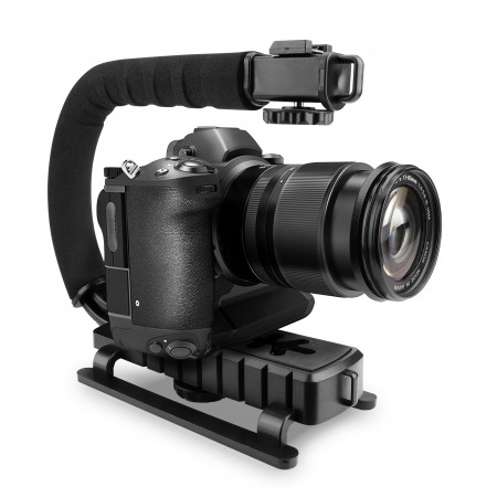 Stabilizzatore staffa U per fotocamera e videocamera supporto portatile maniglia