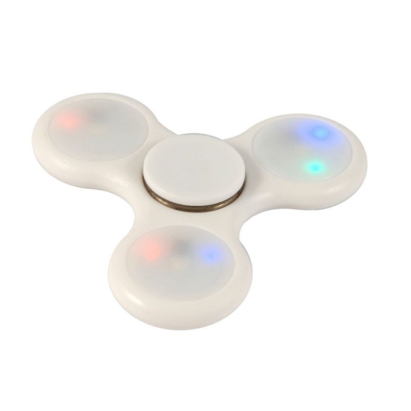 3x fidget spinner antistres cuscinetto sfera rilassante antistress tascabile LED