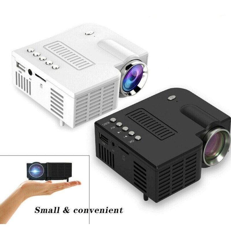 Mini proiettore LED 1080P Full HD Home Theater Cinema AV VGA SD USB...