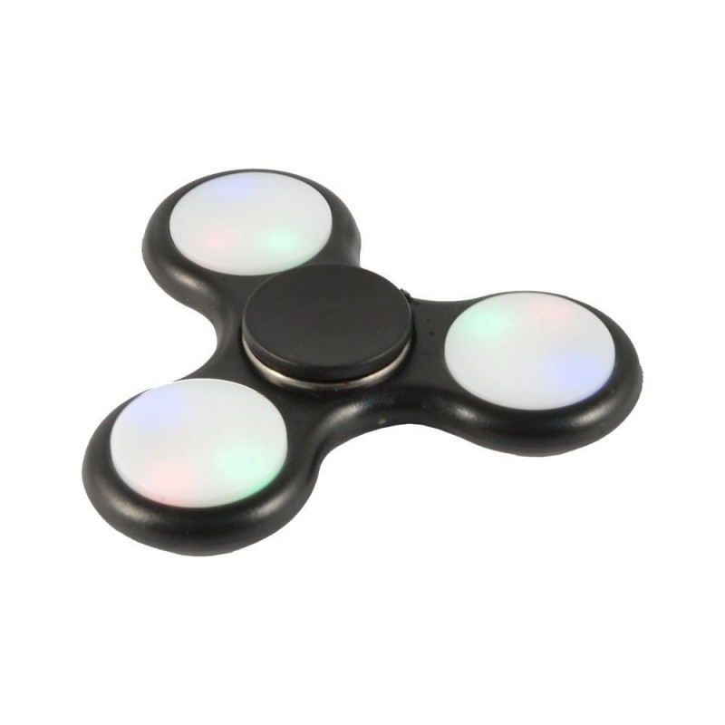 3x fidget spinner antistres cuscinetto sfera rilassante antistress tascabile LED
