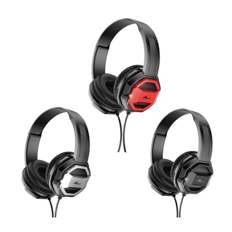 Cuffie stereo cablate sovrauricolari con microfono jack 3,5mm cavo bass gaming