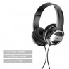 Hongu Cuffie stereo cablate sovrauricolari con microfono jack 3,5mm...
