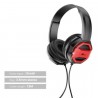 Hongu Cuffie stereo cablate sovrauricolari con microfono jack 3,5mm...