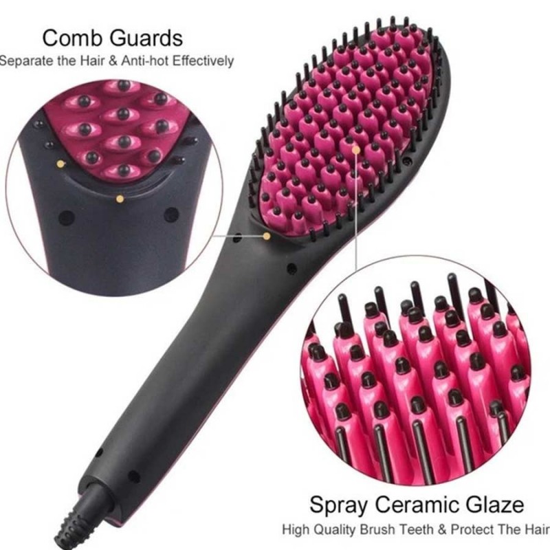 SPAZZOLA LISCIANTE CAPELLI PROFESSIONALE STRAIGHT ARTIFACT IN CERAM...