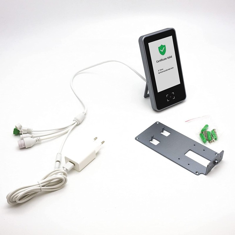 Hongu Scanner Lettore QR Code Verifica Green Pass Wifi 5" totem Rea...