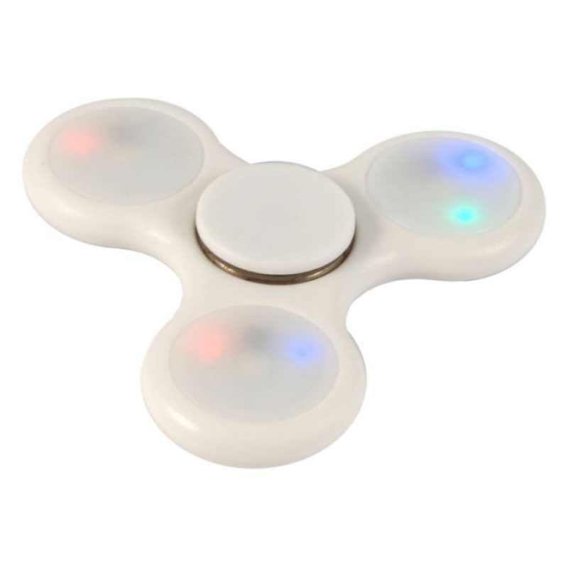 5x fidget spinner antistres cuscinetto sfera rilassante antistress tascabile LED