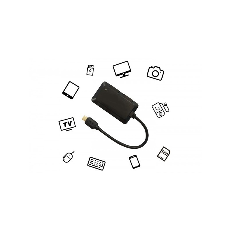 Hub Sdoppiatore 4 Porte USB 3.0 Multi Porta Laptop SS PC Notebook Splitter Nero