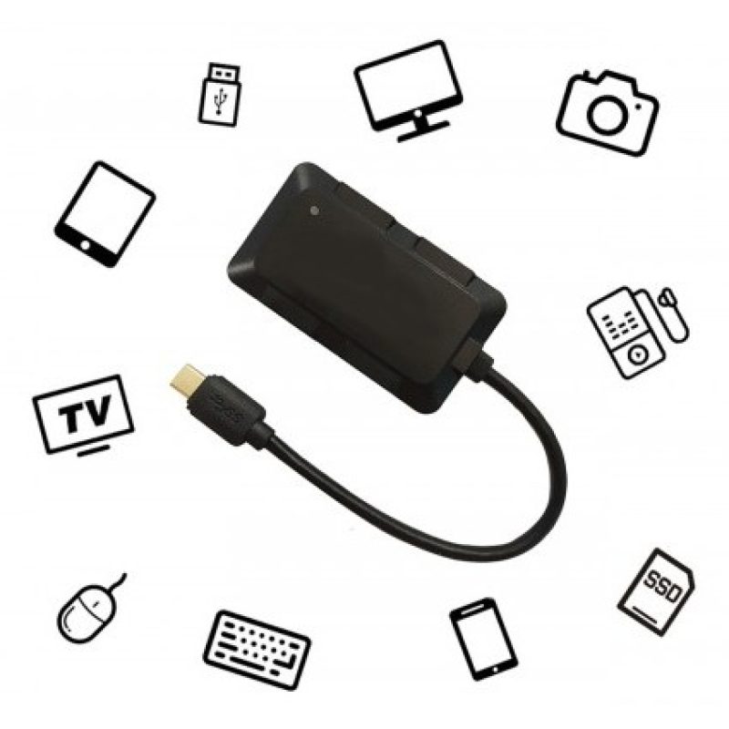 Hongu Hub Sdoppiatore 4 Porte USB 3.0 Multi Porta Laptop SS PC Note...