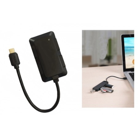 Hub Sdoppiatore 4 Porte USB 3.0 Multi Porta Laptop SS PC Notebook Splitter Nero