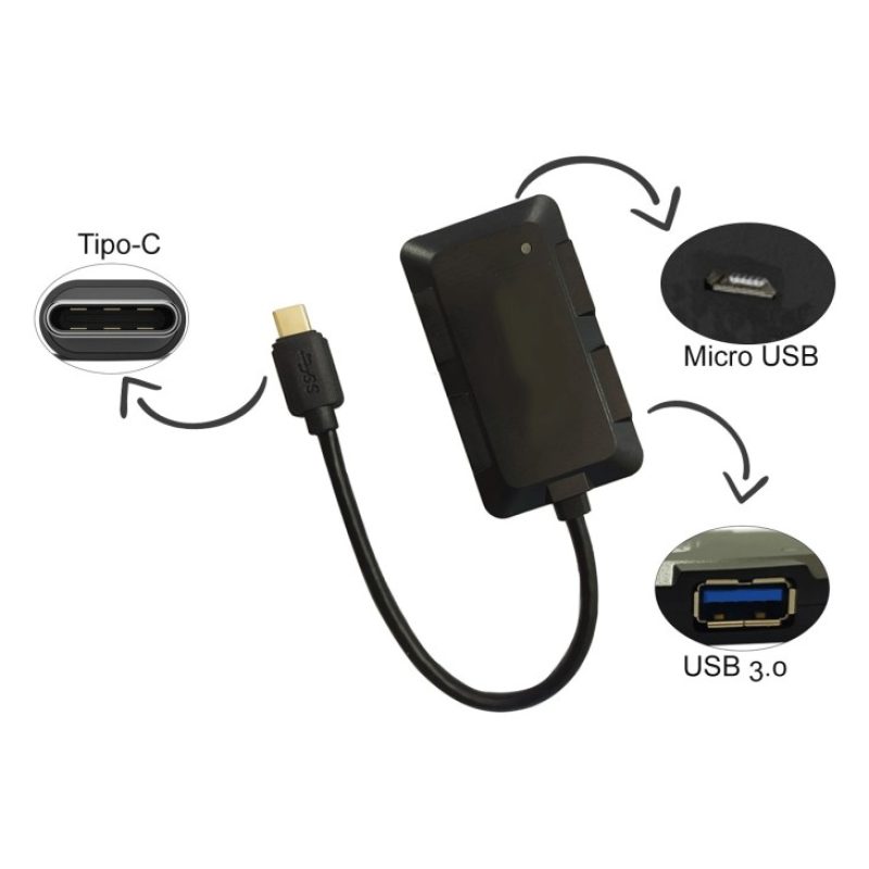 Hongu Hub Sdoppiatore 4 Porte USB 3.0 Multi Porta Laptop SS PC Note...