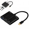 Hongu ADATTATORE Hub USB-C tipo C CAVO USB 3.0 HDMI 4K MacBook PC N...