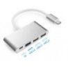 Hongu Hub Sdoppiatore USB su USB 3.0 2.0 Adattatore cavo tipo-C car...