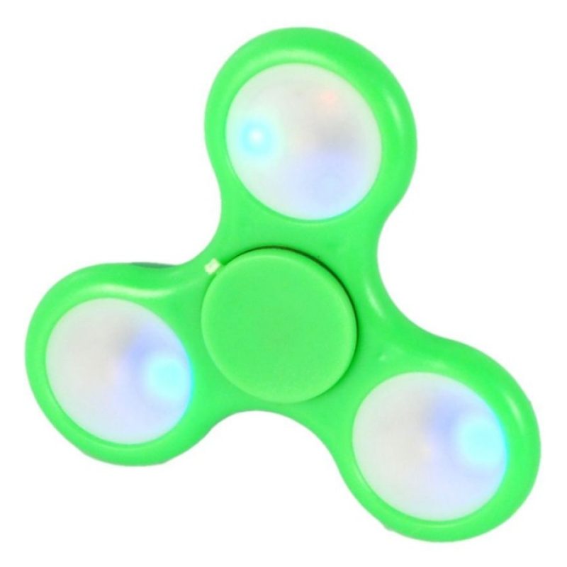 10x fidget spinner antistres cuscinetto sfera rilassante antistres tascabile LED