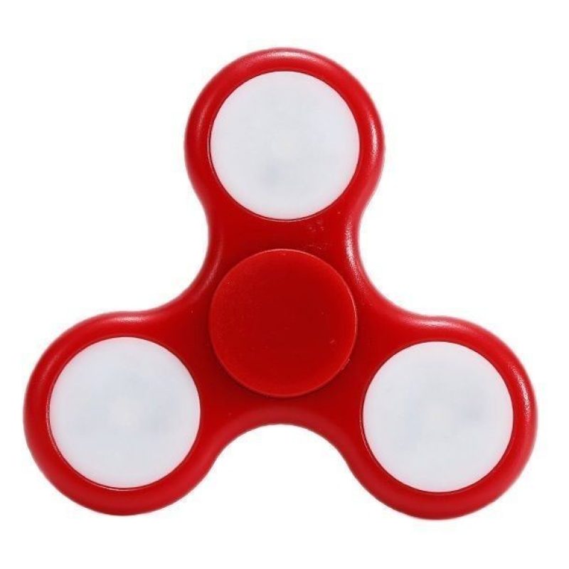 10x fidget spinner antistres cuscinetto sfera rilassante antistres tascabile LED