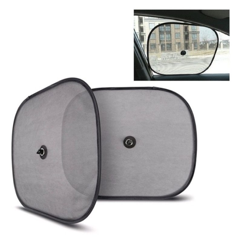 Hongu COPPIA TENDINE PARASOLE PER AUTO VETRI FINESTRINO ESTATE RAGG...