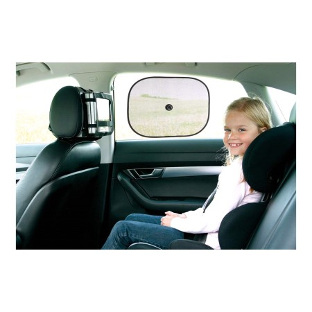 COPPIA TENDINE PARASOLE PER AUTO VETRI FINESTRINO ESTATE RAGGI LATERALI SOLE