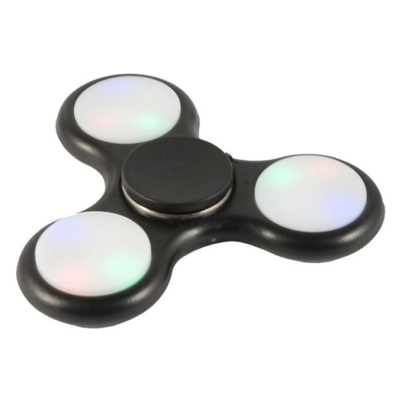 10x fidget spinner antistres cuscinetto sfera rilassante antistres tascabile LED