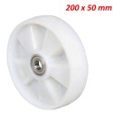 RUOTA RICAMBIO RUOTE CARRELLO TRANSPALLET 180 200*50 PLASTICA NYLON PALLET RULLO