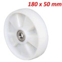 RUOTA RICAMBIO RUOTE CARRELLO TRANSPALLET 180 200*50 PLASTICA NYLON PALLET RULLO