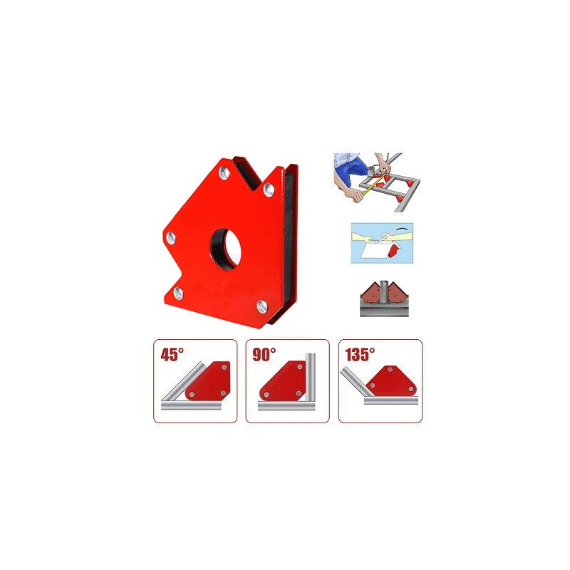 SQUADRA MAGNETICA PER SALDATURA POSIZIONATORE SUPPORTO ANGOLARE CALAMITA 22 KG