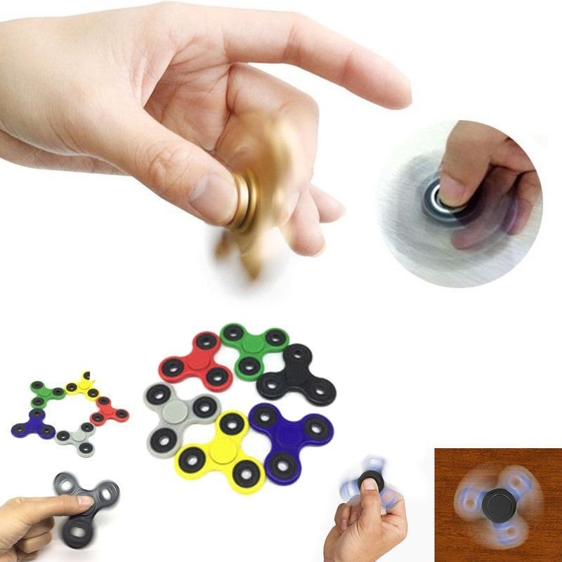 5x fidget spinner antistress cuscinetto sfera rilassante anti stress tascabile