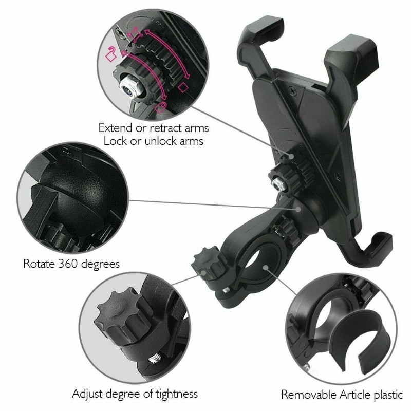 Hongu Supporto porta cellulare bici manubrio bicicletta specchietto...
